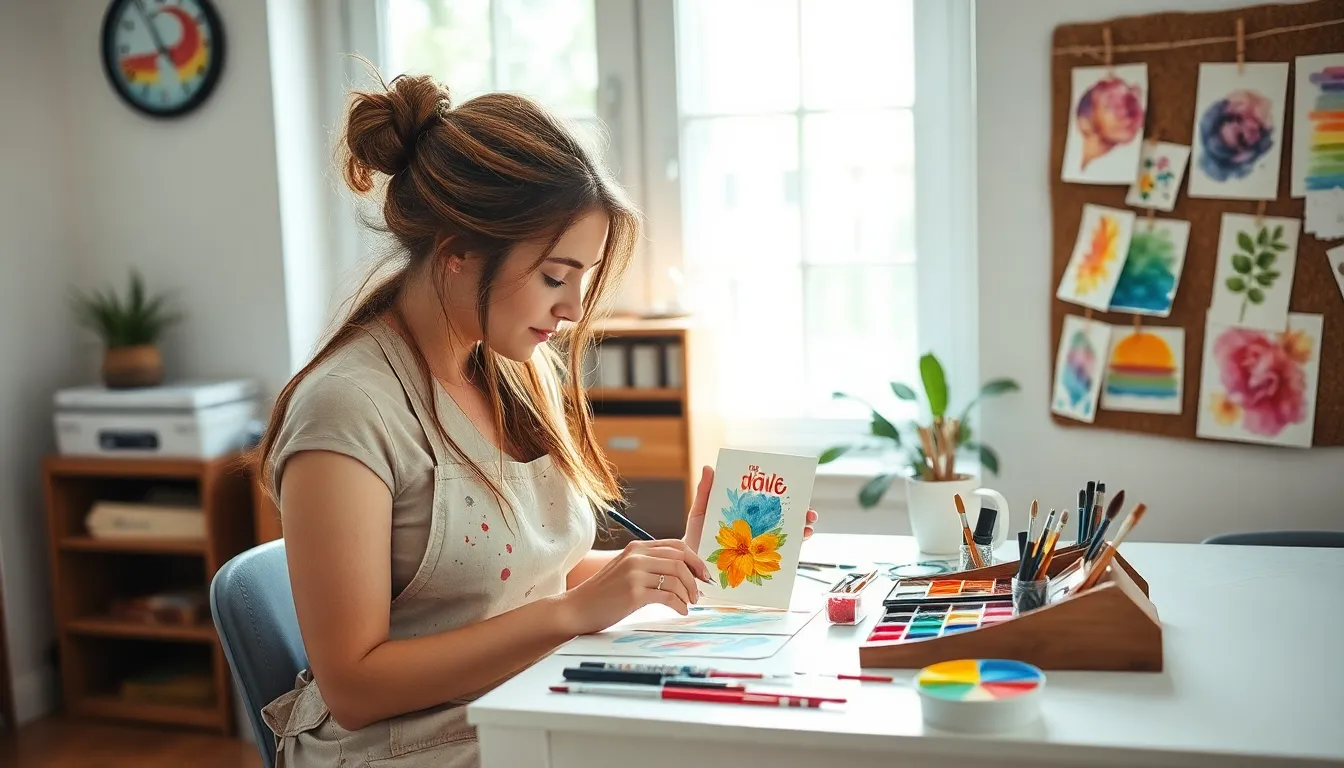 Watercolor crafts